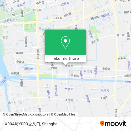 X004与Y003交叉口 map