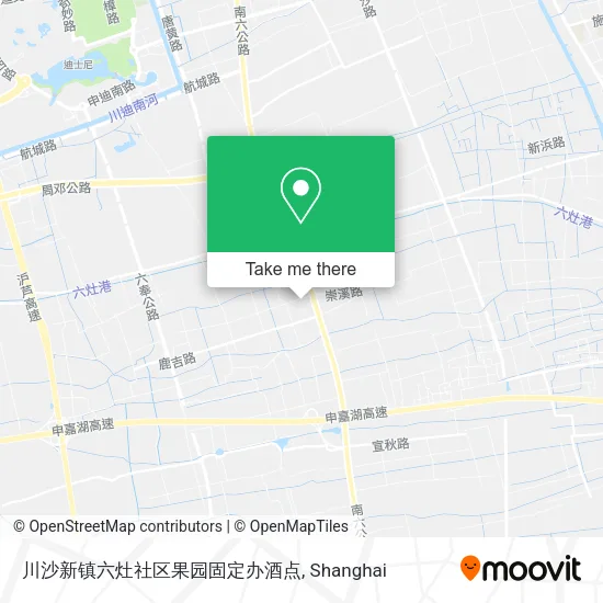 川沙新镇六灶社区果园固定办酒点 map