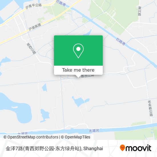 金泽7路(青西郊野公园-东方绿舟站) map