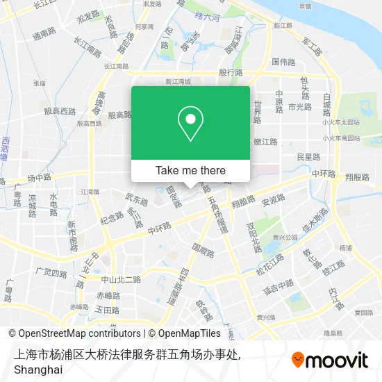 上海市杨浦区大桥法律服务群五角场办事处 map