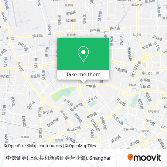 中信证券(上海共和新路证券营业部) map