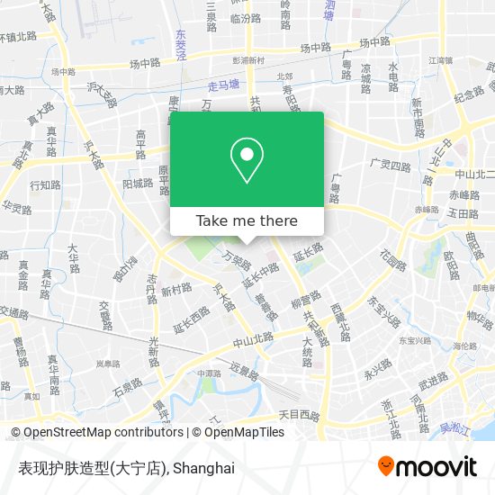 表现护肤造型(大宁店) map