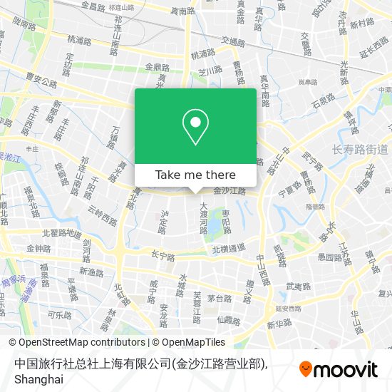 中国旅行社总社上海有限公司(金沙江路营业部) map