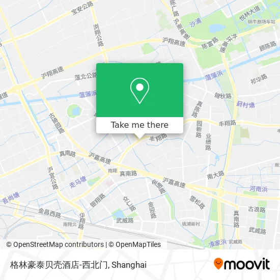 格林豪泰贝壳酒店-西北门 map