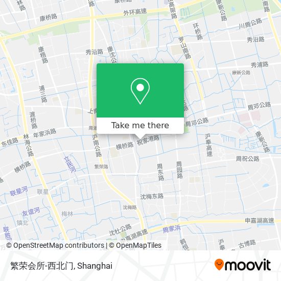 繁荣会所-西北门 map