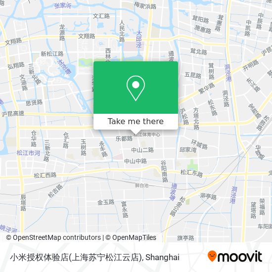 小米授权体验店(上海苏宁松江云店) map