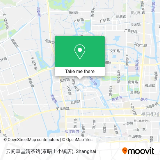 云间草堂清茶馆(泰晤士小镇店) map