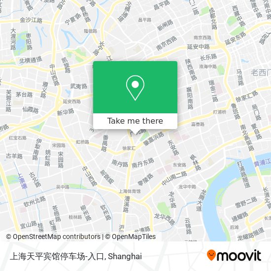 上海天平宾馆停车场-入口 map