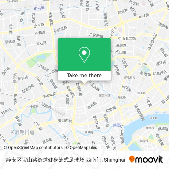 静安区宝山路街道健身笼式足球场-西南门 map