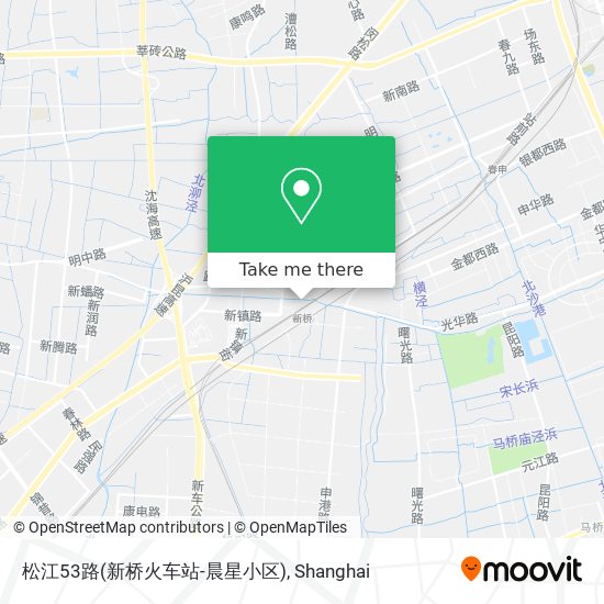 松江53路(新桥火车站-晨星小区) map
