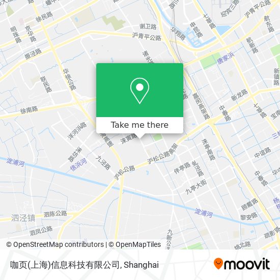 咖页(上海)信息科技有限公司 map