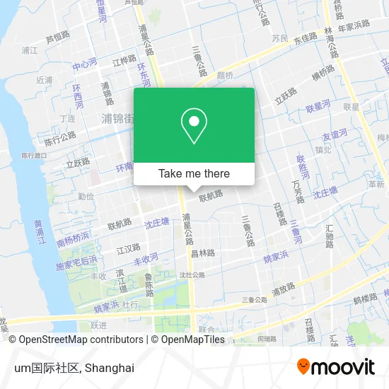 um国际社区 map