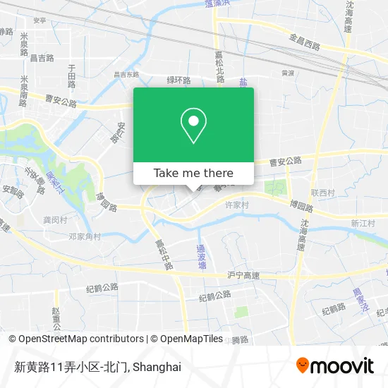新黄路11弄小区-北门 map