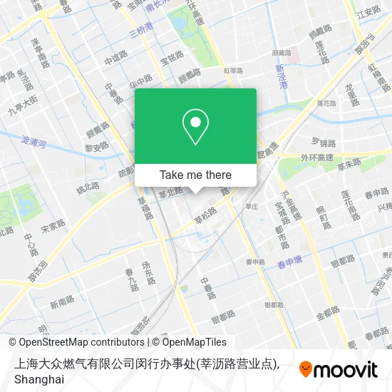 上海大众燃气有限公司闵行办事处(莘沥路营业点) map