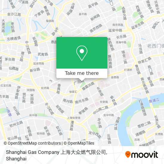 Shanghai Gas Company 上海大众燃气限公司 map