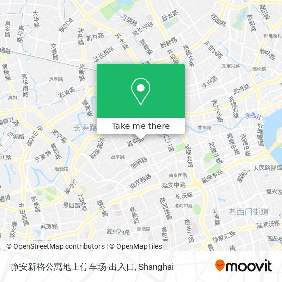 静安新格公寓地上停车场-出入口 map