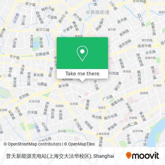 普天新能源充电站(上海交大法华校区) map