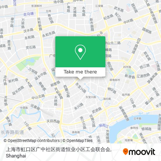 上海市虹口区广中社区街道恒业小区工会联合会 map