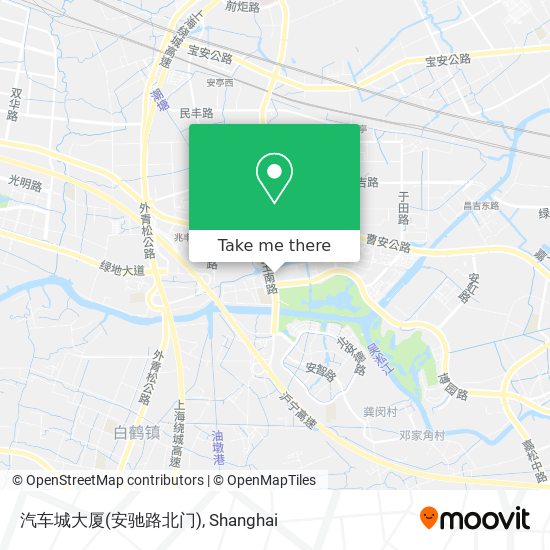 汽车城大厦(安驰路北门) map