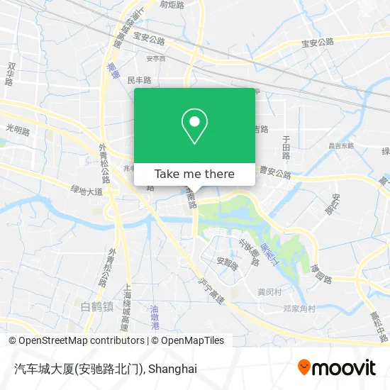 汽车城大厦(安驰路北门) map