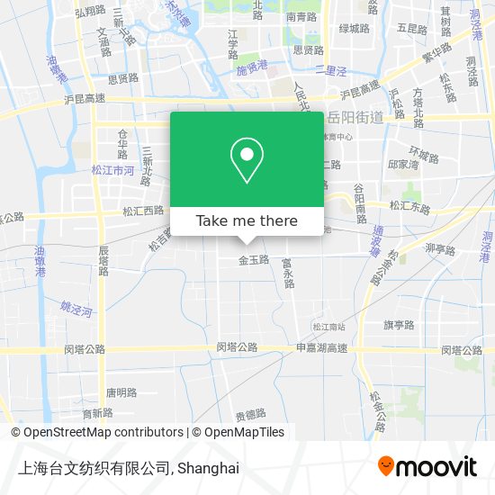 上海台文纺织有限公司 map