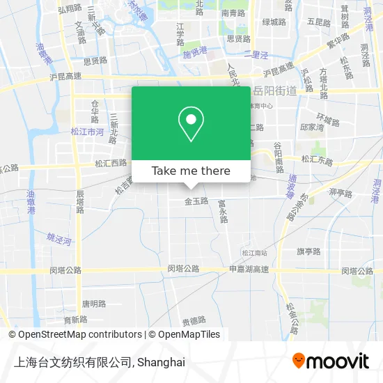 上海台文纺织有限公司 map