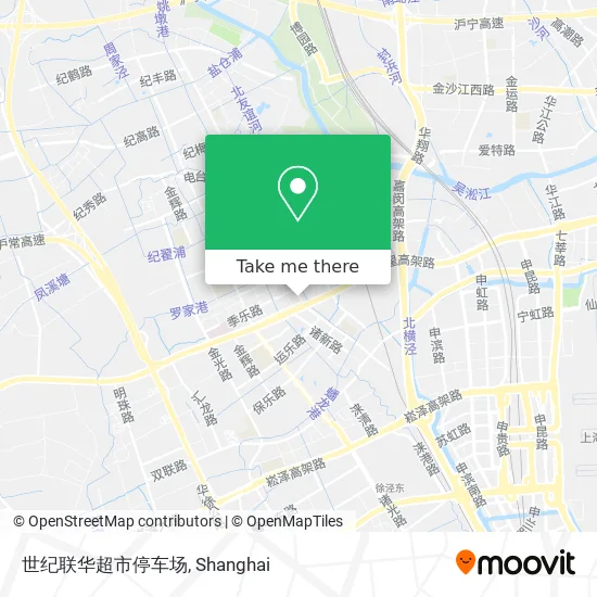 世纪联华超市停车场 map