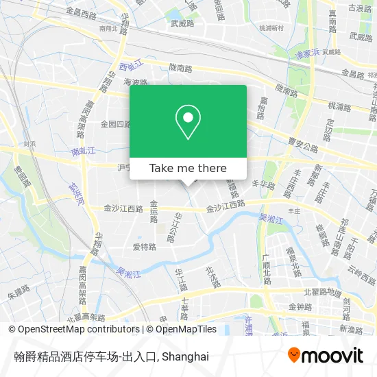 翰爵精品酒店停车场-出入口 map