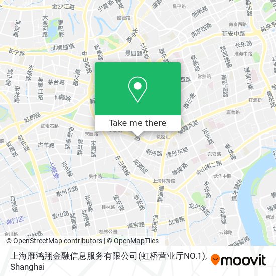 上海雁鸿翔金融信息服务有限公司(虹桥营业厅NO.1) map