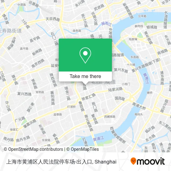 上海市黄浦区人民法院停车场-出入口 map