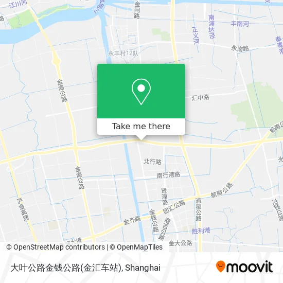 大叶公路金钱公路(金汇车站) map