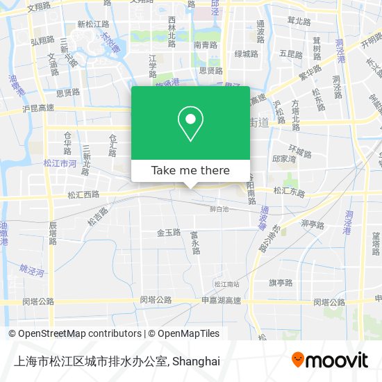 上海市松江区城市排水办公室 map