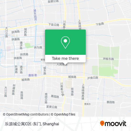 乐源城公寓C区-东门 map