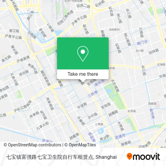 七宝镇富强路七宝卫生院自行车租赁点 map