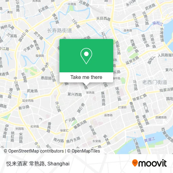 悦来酒家 常熟路 map