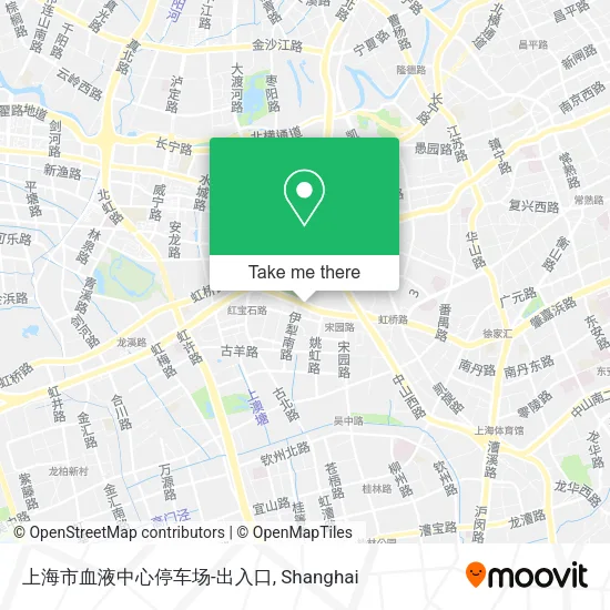 上海市血液中心停车场-出入口 map