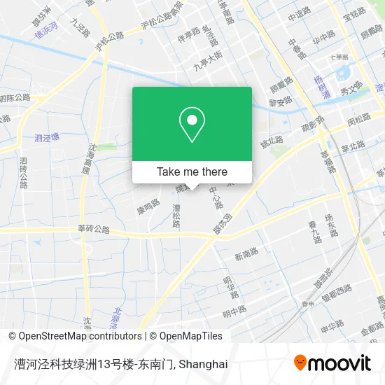 漕河泾科技绿洲13号楼-东南门 map