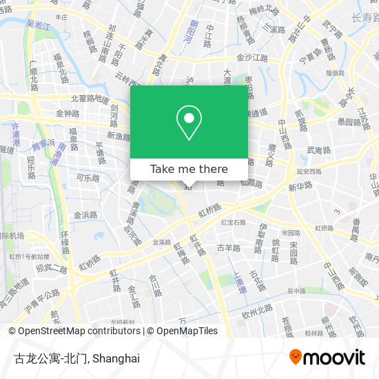古龙公寓-北门 map