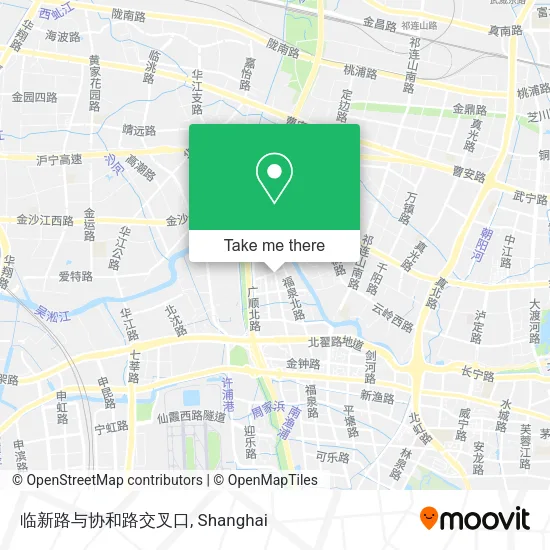 临新路与协和路交叉口 map