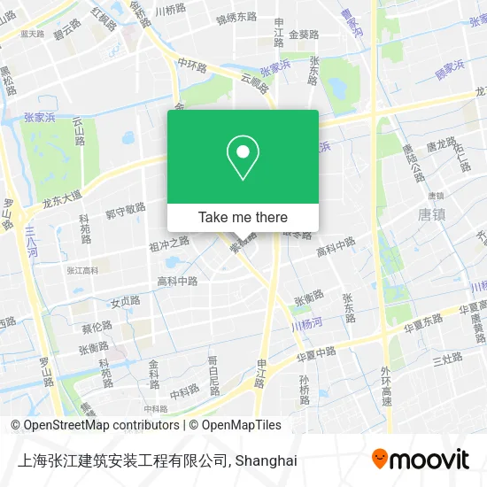 上海张江建筑安装工程有限公司 map
