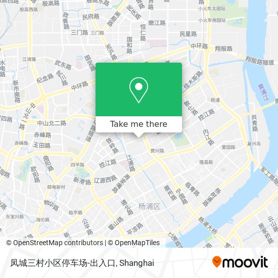 凤城三村小区停车场-出入口 map