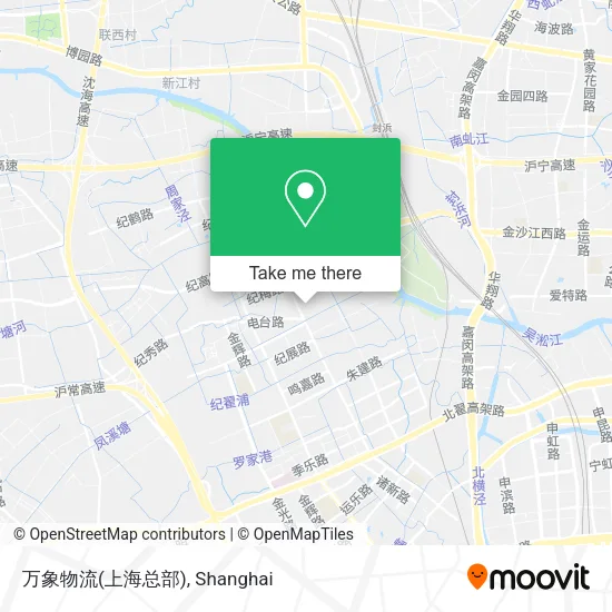 万象物流(上海总部) map