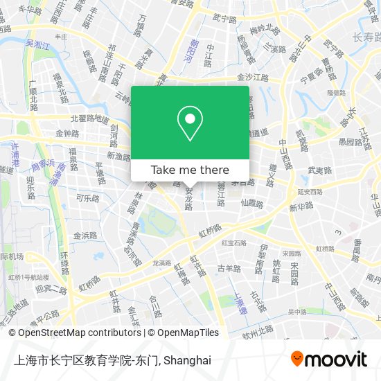 上海市长宁区教育学院-东门 map