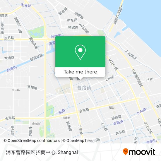 浦东曹路园区招商中心 map