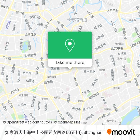 如家酒店上海中山公园延安西路店(正门) map