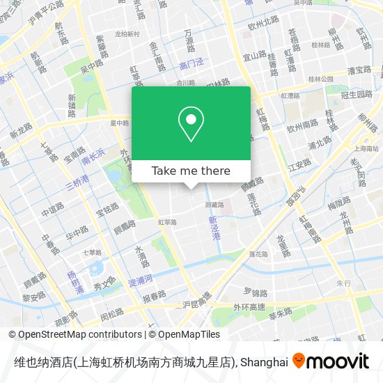 维也纳酒店(上海虹桥机场南方商城九星店) map