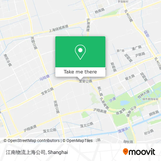 江南物流上海公司 map