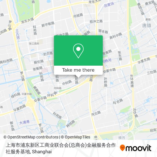 上海市浦东新区工商业联合会(总商会)金融服务合作社服务基地 map