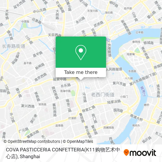 COVA PASTICCERIA CONFETTERIA(K11购物艺术中心店) map