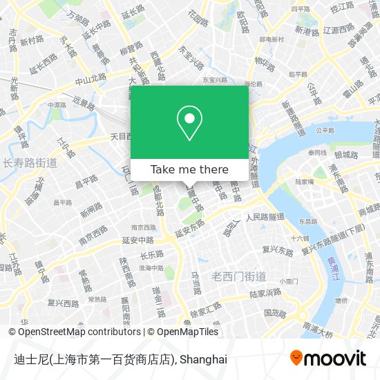 迪士尼(上海市第一百货商店店) map